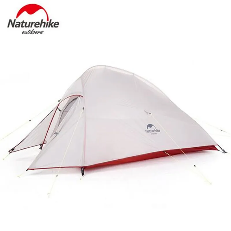 Туристическая палатка Naturehike Cloud Up Ультралегкая на 2 человек серого цвета 20D