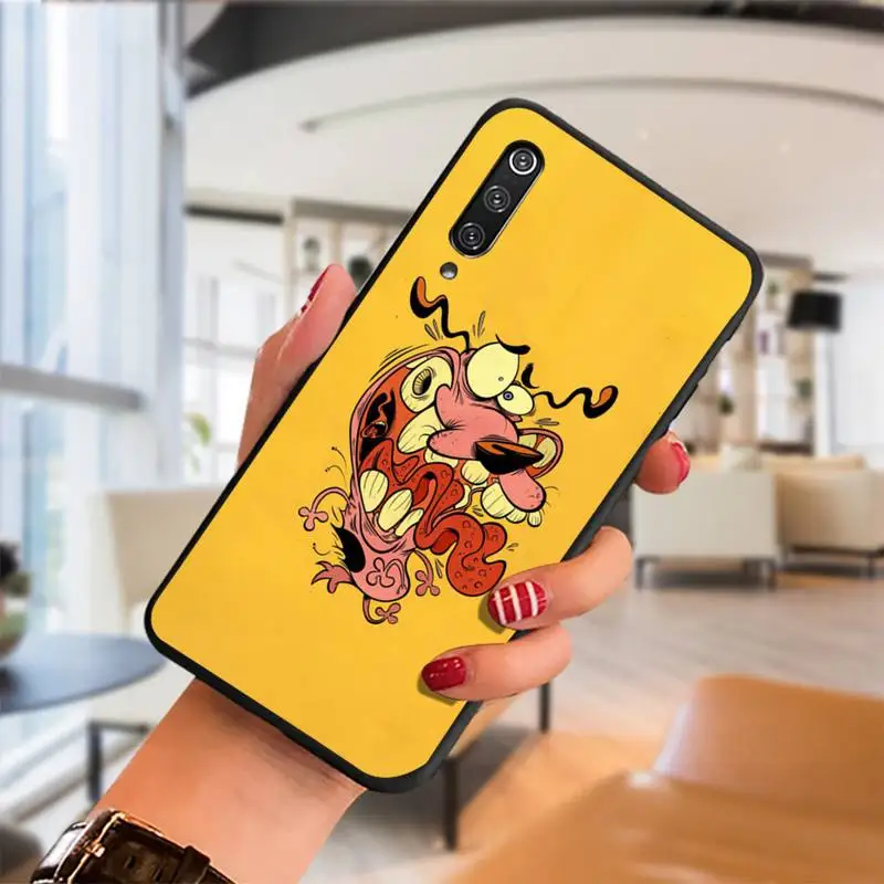 

Art Pink Courage Cowardly Dog Phone Case For Samsung J 8 7 6 2 M10 20 30 Prime core pro ace NEO Cover Fundas Coque