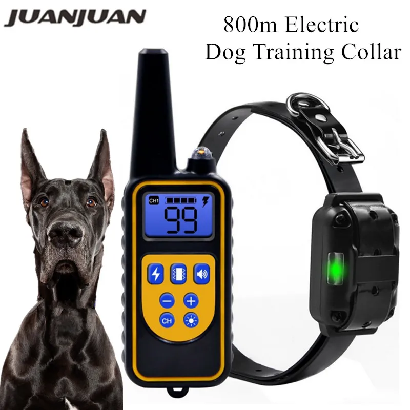 Ошейник для собак 800 м электрический ошейник пульт дистанционного управления