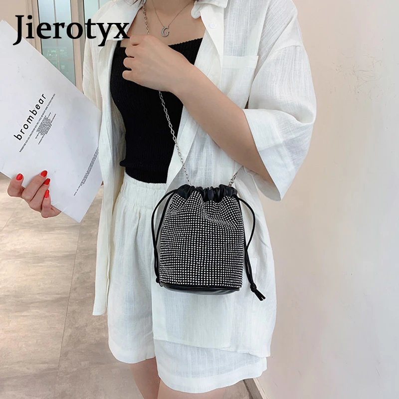 JIEROTYX женская вечерняя сумочка с кристаллами ретро клатч бисером модная уличная