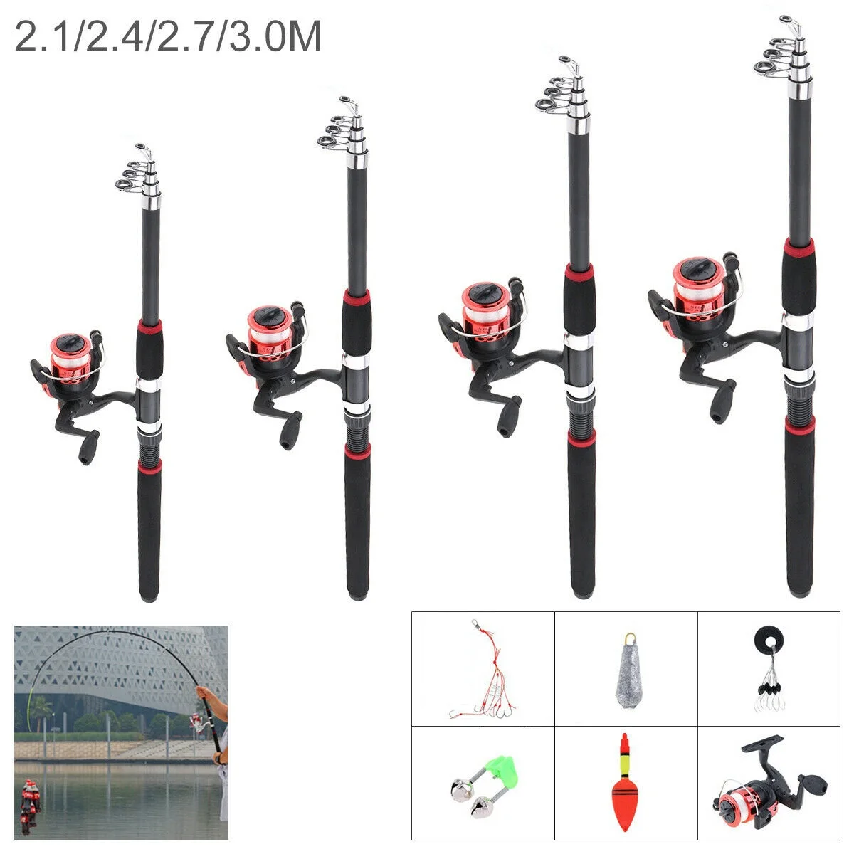 

Telescopic Spinning Fishing Rod Carp Fishing Rods Feeder Hard Fishing Kit Telescopic Fishing Rod Fishing Pole With Fishing Reel