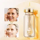 Корейская коллагеновая Сыворотка для лица с золотыми протеиновыми нитями, укрепляющая и отбеливающая кожу с мелкими линиями против морщин