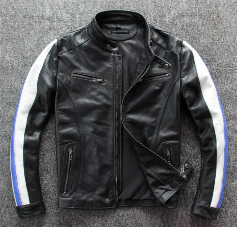Новая мотоциклетная куртка из натуральной кожи, гоночная куртка chaqueta moto jaqueta moto, мужская куртка авиатора