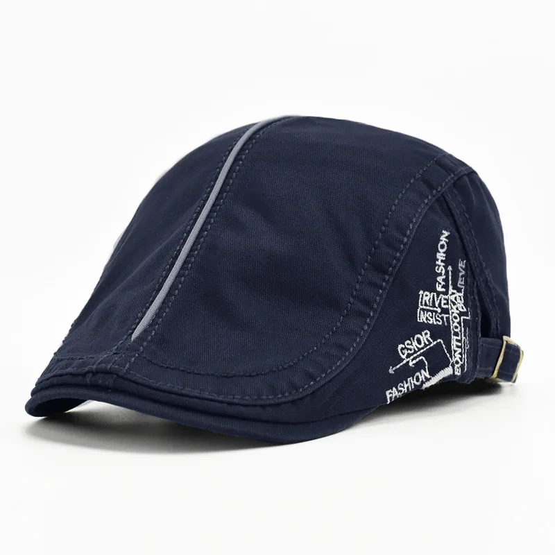 Fashion Summer Letter Beret Hats For Men Women Newsboy Caps Ivy Flat Brim Duckbill Cap Sun Hat Casual Visor casquette | Аксессуары для