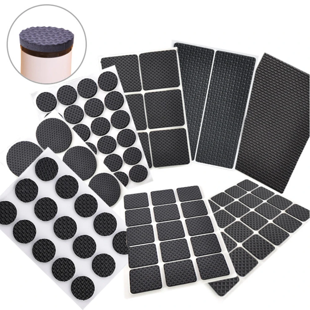 

1/2/6/15/24PCS Anti-slip Mat Anti Rub Furniture Leg Pads Thickening Bumper Chair Fittings Self-adhesive Floor Protector