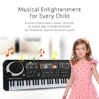 61 клавиша электронный орган USB Цифровая Клавиатура Пианино музыкальный инструмент детская игрушка с микрофоном электрическое пианино для детей