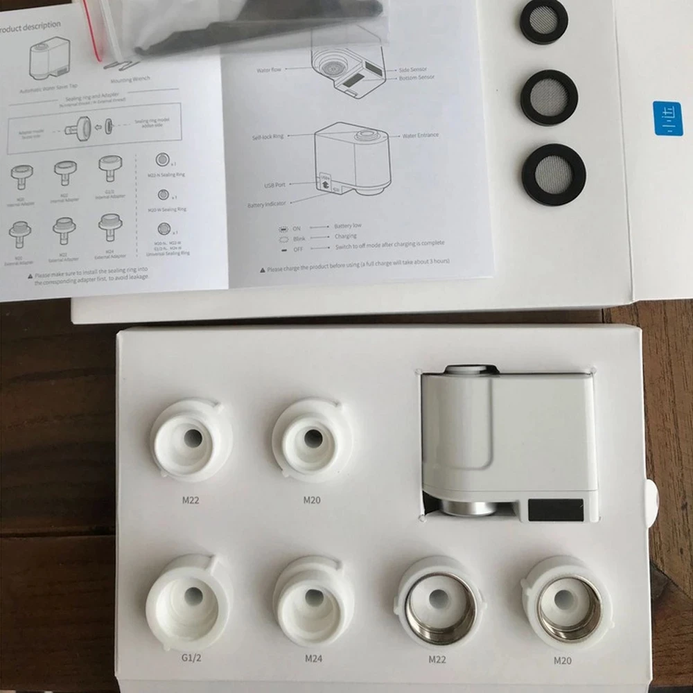 

LaLa Multi-Function Induction Water Saver Nozzle Anti-Overflow Faucet Smart Infrared Intelligent for Kitchen Household Bathroom