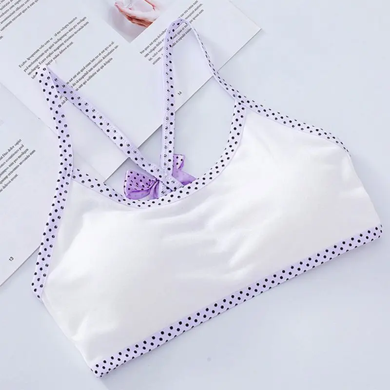 Нижнее белье для девочек подростков 60 85 см с перекрестными бретельками и бантом