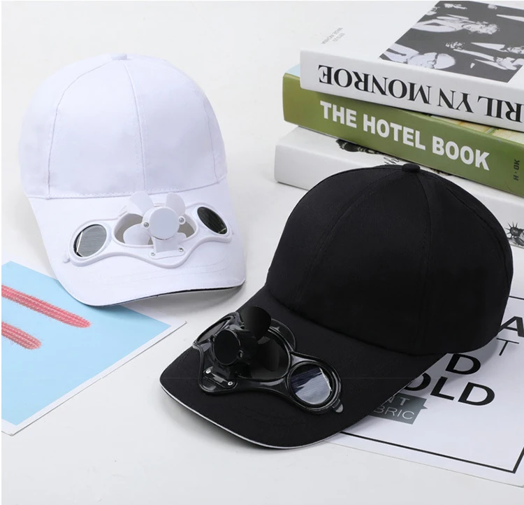 

Sunhat Unisex Camping Hiking Peaked Cap Fan Hat Peaked Cap with Solar Powered Fan Baseball Hat Outdoor Running Cooling Fan Cap