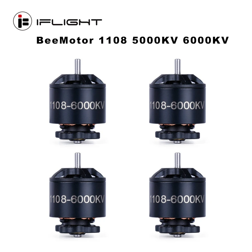 IFlight BeeMotor 1108 5000/6000KV 2-4S бесщеточный двигатель для радиоуправляемых дронов FPV Racing RC