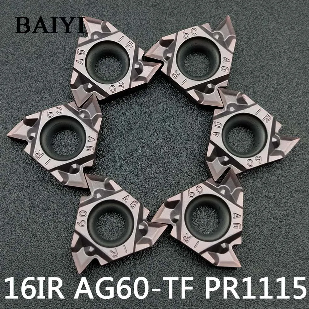 

Карбидные вставки для токарного станка 16IR AG60-TF PR1115, 10 шт.