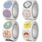 Спасибо за украшение, Цветочный уплотнитель, наклейка s, милый мультяшный стикер для погоды