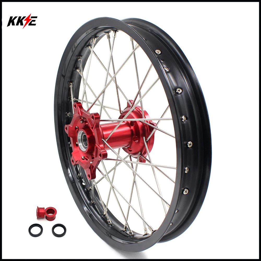 2 15*19 &quotMX полный обод колеса для Honda CRF 250R 2004 2013 450R 2002 2012 2005 2006 2007 красные