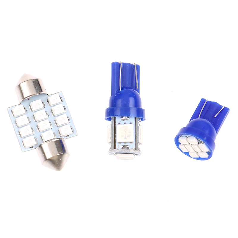 

Car Accessories 13x Blue Car LED Lights Interior Package Kit for Dome License Plate Lamp Bulbs