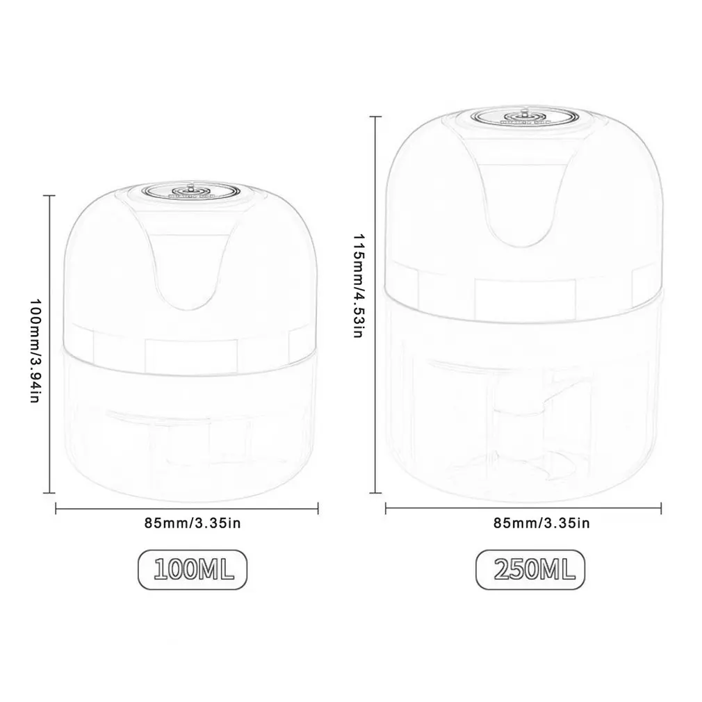 

Electric Garlic Masher Garlic Press Vegetable Chili Meat Garlic Chopper Press USB Chargeable Masher Machine Kitchen Gadgets