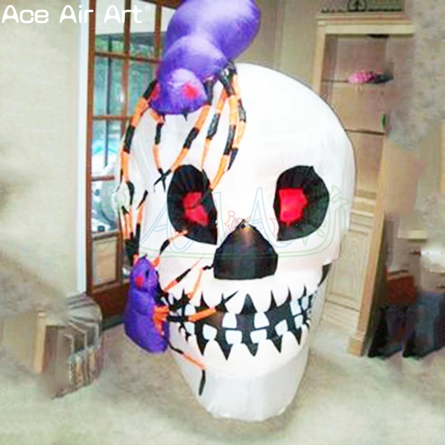 

New Design Customized Halloween Inflatable Skull Outdoor Giant Monster For Holiday Party Events Decoration Made In China