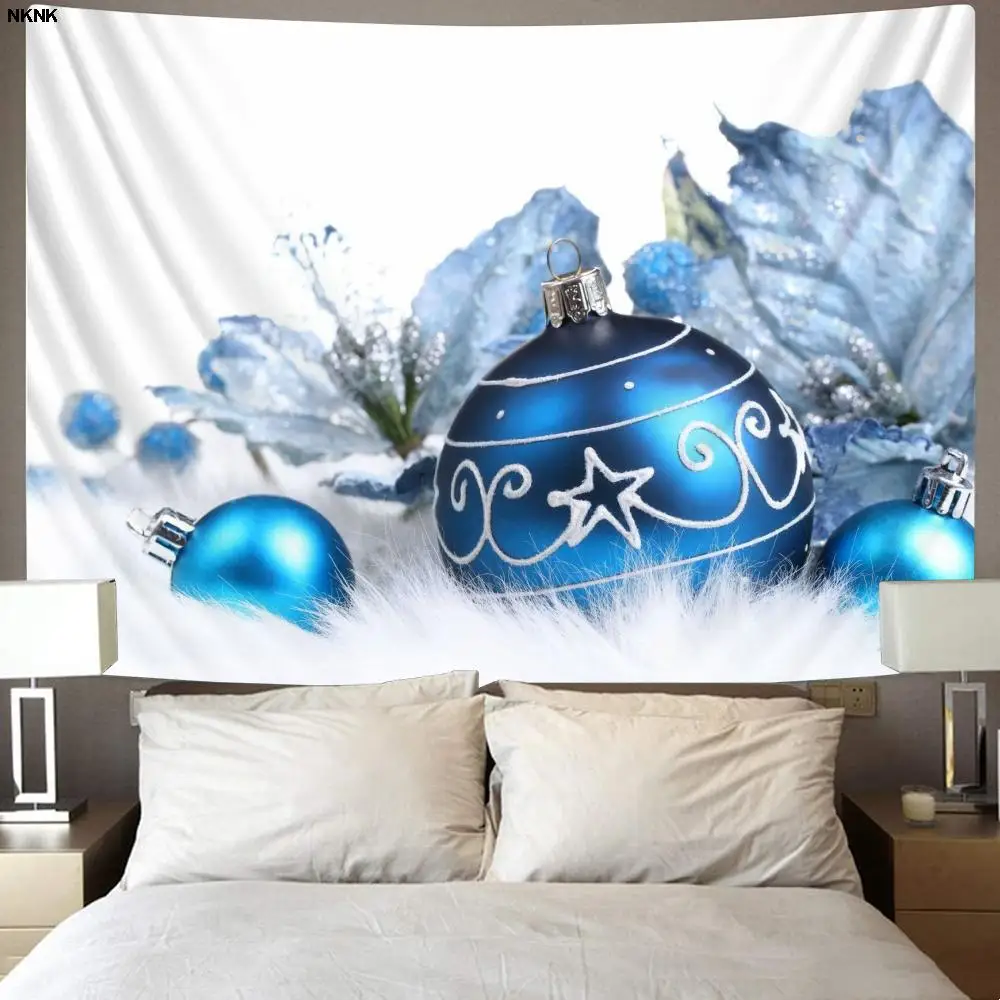 

NKNK Brand Christmas Tapestry New Year Home Tapestrys White Tenture Mandala Party Tapestries Wall Hanging Boho decor Hippie