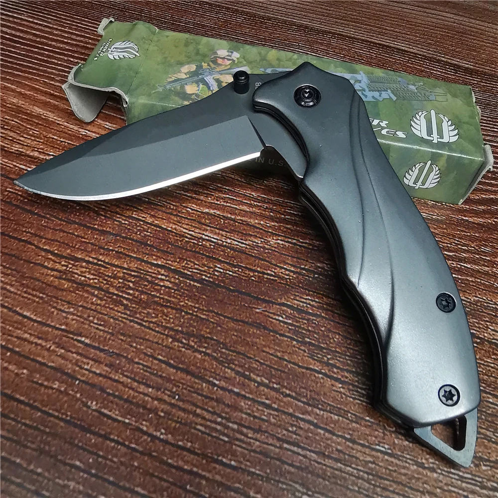 160mm 9CR18MOV Blade Quick Open Folding Knife Tactical Survival Hunting Camping High Hardness Military Pocket Portable Knives |