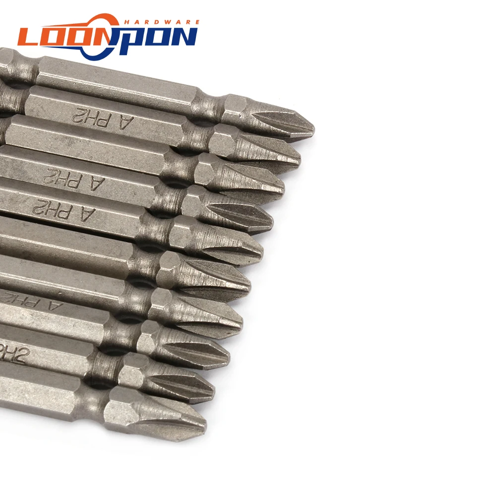 10 шт. сверла для электрической отвертки 1/4 &quotшестигранный хвостовик PH2 65 мм