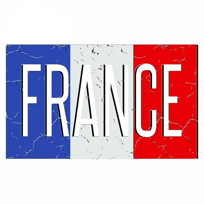 Виниловые автомобильные наклейки 13 см x 8 с французским флагом на окно багажник