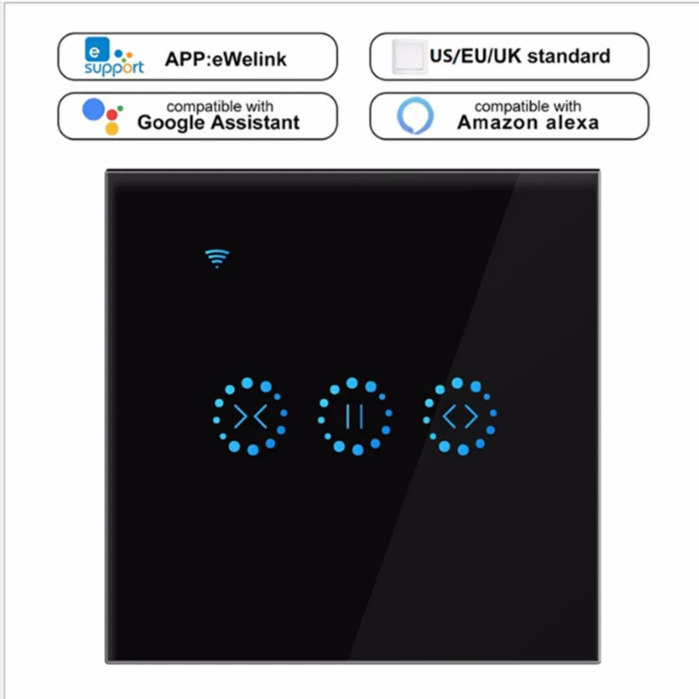 

Европейский Wi-Fi телефон, дверной выключатель, дистанционный сенсорный выключатель для штор, голосовое управление Alexa