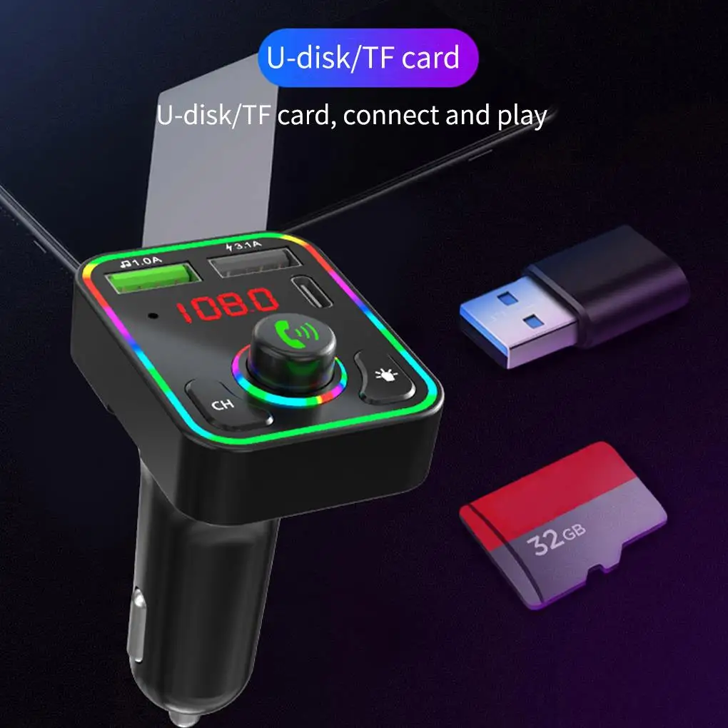 Автомобильный MP3-плеер 2021 FM с подсветильник кой и поддержкой Bluetooth | Электроника