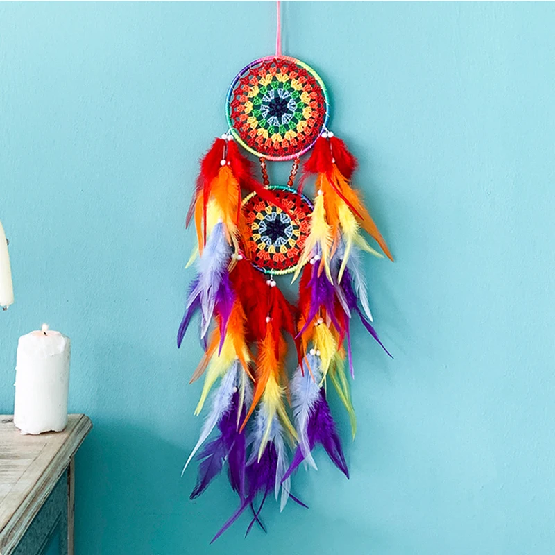 Декоративные плетеные светильники Ловец снов украшение в виде загадки для