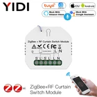 Умные рулонные жалюзи Tuya ZigBee 3,0, модуль переключателя для штор, приложение Smart Life, дистанционное управление голосом, выключатель, Alexa Google Home