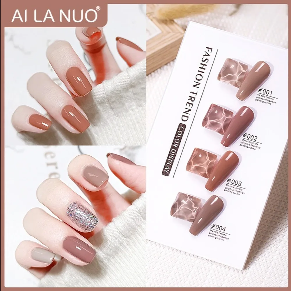 8 мл нежное молочко Чай Набор лаков для ногтей маникюрный салон специальные 4