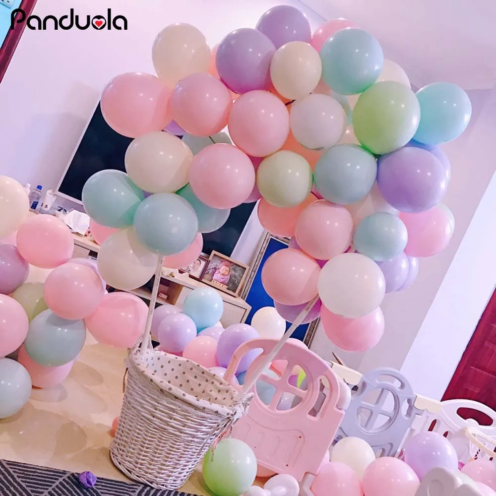 Украшения для дня рождения 18 макарон конфетных цветов воздушные шары принцесса