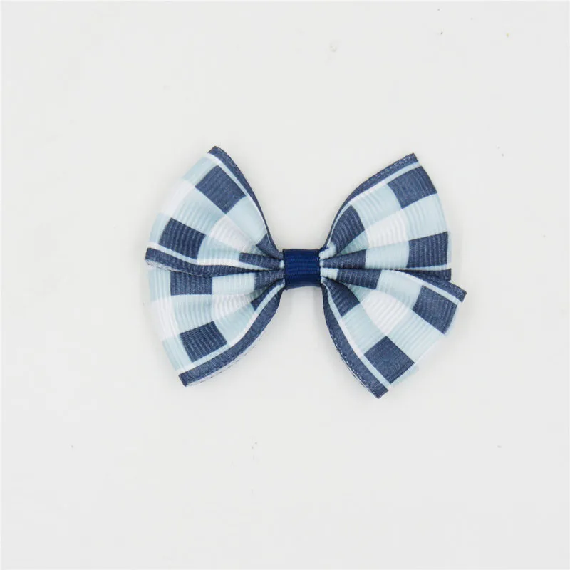 Color 23 20 шт./лот твердого Бутик Grosgrain ленты для девочек с маленьким бантом; резинка для волос, обтянутая тканью; зажим для галстука лента для волос, бабочка Сделай Сам DIY бигуди для волос Аксессуары Лучший подарок - Цвет: Color 23