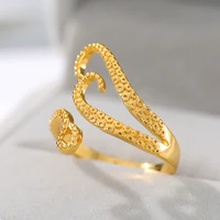 rings for women adjustable men gold color stainless steel rings sea squid octopus ring fashion jewelry vintage bague gift