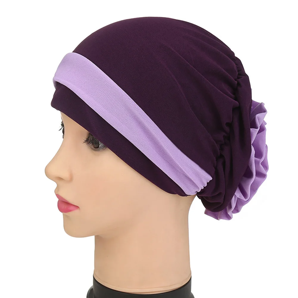 

Turbante Head Wraps Hijab New Muslim Chiffon King Flower Turban Cap Chemo Beanie For Hair Loss Muslim Scarf Hijab Islamic