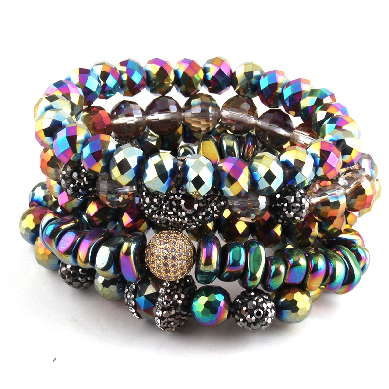 Модные ювелирные изделия красивые разноцветные/синие браслеты из