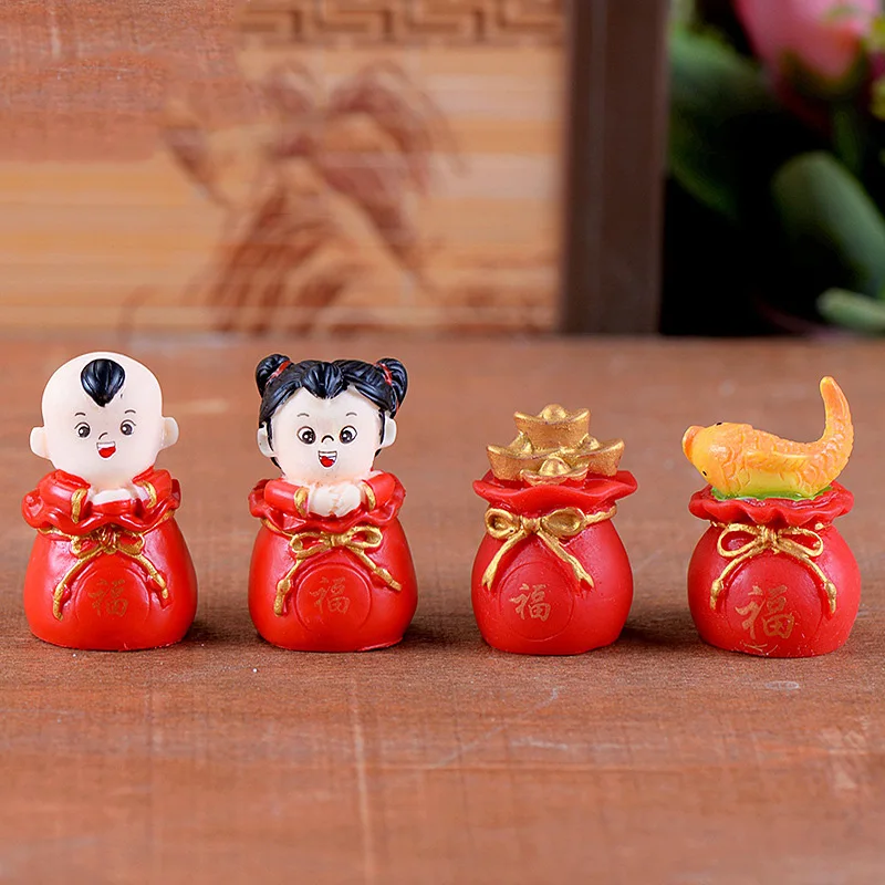 4 шт. миниатюрные фигурки для мальчиков и девочек | Дом сад