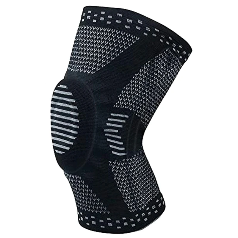 3D Поддержка коленной чашечки для колена наколенник силиконовый пружинный