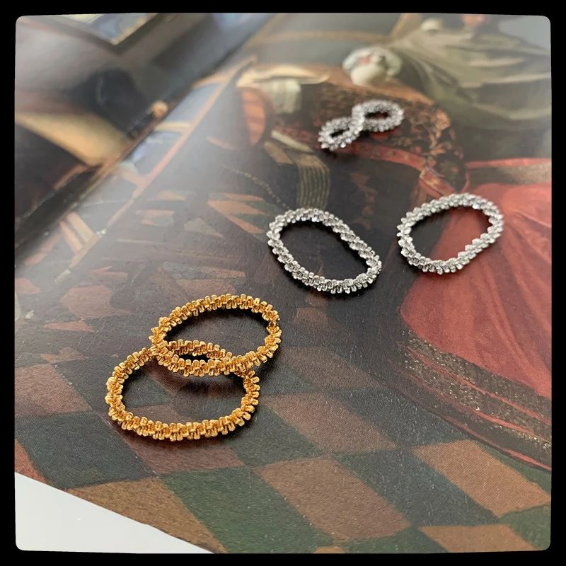 

HANGZHI 2021 New Hip Hop Punk High Texture Sparkling Starry Personality Gypsophila Ring For Women Girls Party Jewelry