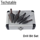 Набор ступенчатых Сверл из быстрорежущей стали с кобальтом, 50 размеров, 14-1-38, 316-78, 14-34, 18-12, 316-12, 5 шт.