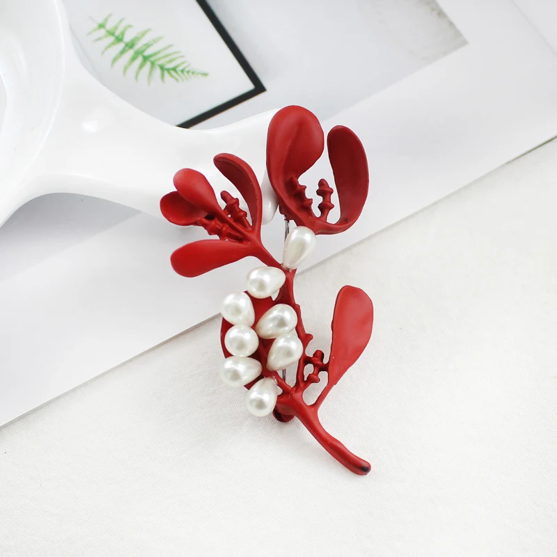 Красные черные зеленые искусственные хлопковые броши в виде снежинки предлагают