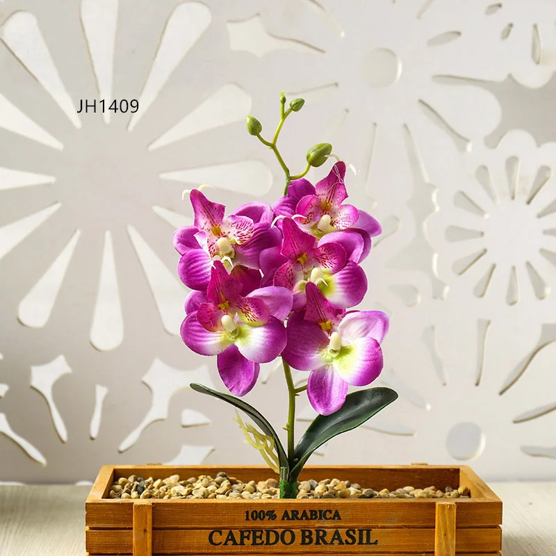 Rose-4 1 шт., шелковые мини-бабочки, искусственные цветы, синие, желтые, красные, для дома, вечерние, свадебные, искусственные украшения, цветы - Цвет: Rose-4