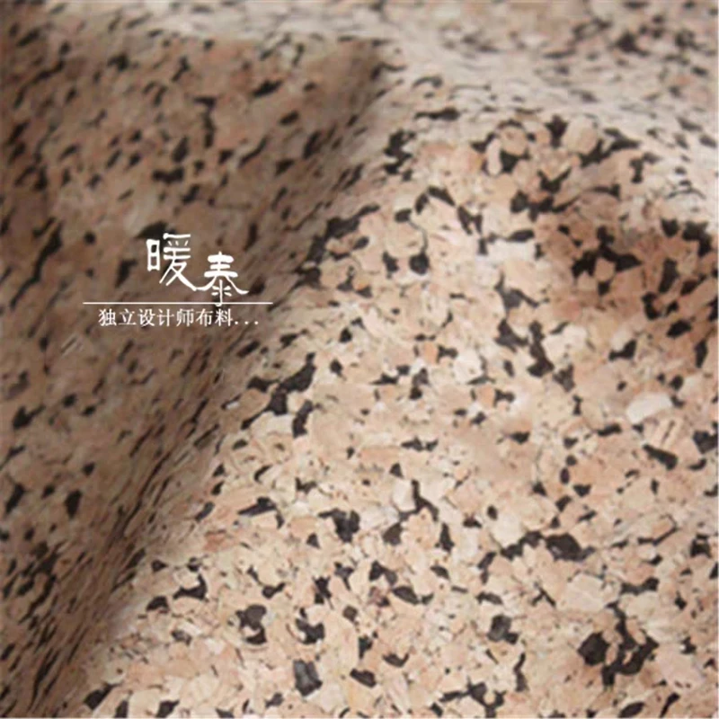 Пробковый лист из искусственной кожи PU материал черные точки дерево чувство
