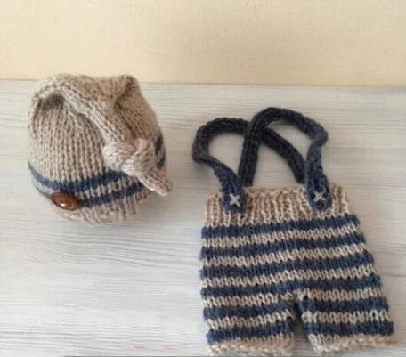 Костюм вязаный крючком для новорожденных на возраст 0-1 м или 3-4 | Детская одежда и
