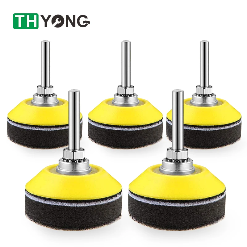 

5pcs 50mm Back-up Sanding Pad 4/1 Inch Shank or Hook and Loop Sanding Discs for Dremel Accessories
