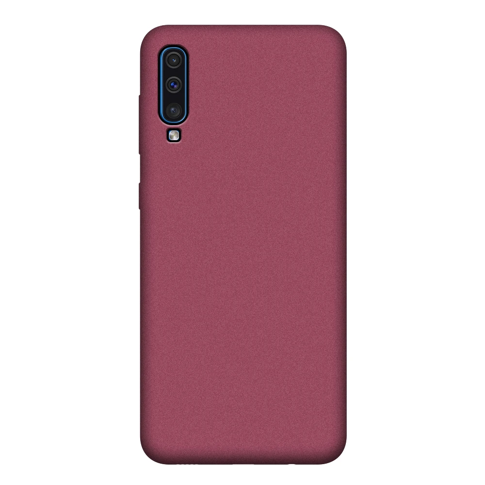 S10 мягкий силиконовый матовый простой защитный чехол аккуратный Чехол для телефона Samsung Galaxy A50 A10 A30 A40 A60 A70 A80 A90 A50S s бампер - Цвет: Wine Red Case