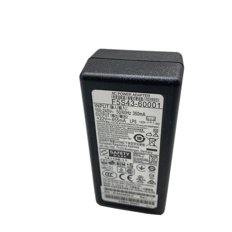 F5S43-60001 F5S43-60002 + 22V 455mA AC адаптер питания для HP 1110 1112 1115 3830 3832 3833 2130 2600 | Компьютеры и