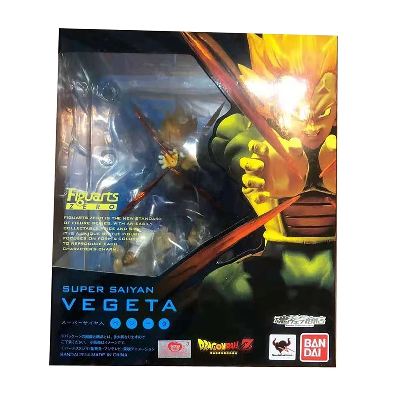 

BANDAI Figuarts Zero Figure 18CM Anime Dragon Ball Z Super Saiyan Vegeta PVC Action Figure Model Kids Toys For Boys