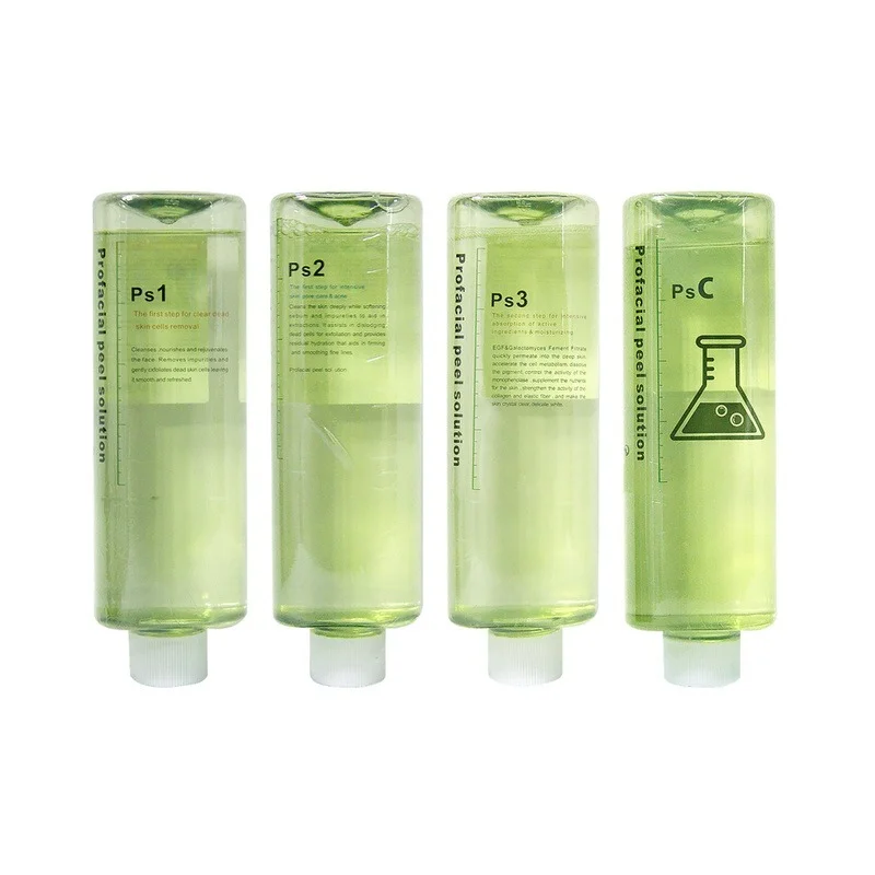 

Hydra Solution Dermabrasion Peeling PS1+PS2+PS3+PSC 3 Per Bottle Skin Care Liquid Spa Use Fast
