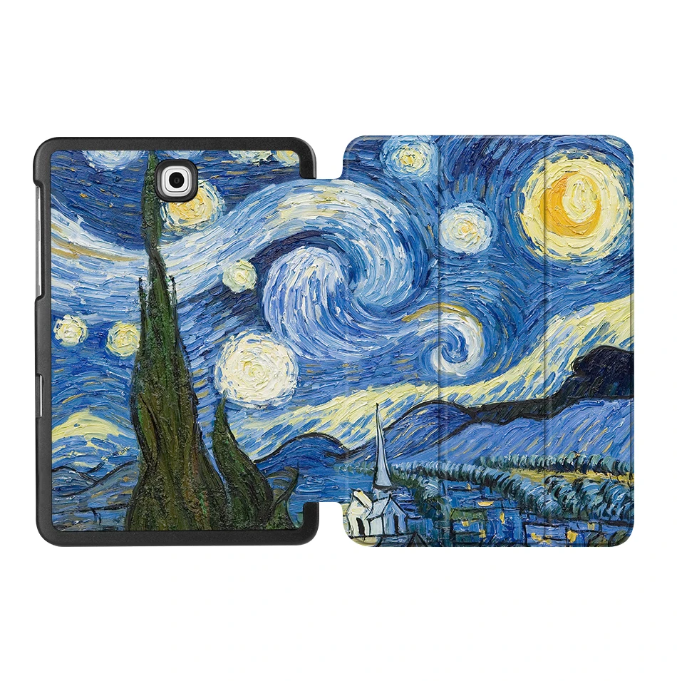 SS17 MTT чехол с масляным рисунком для samsung Galaxy Tab S2 8,0 ''SM-T710 T715 из искусственной кожи откидной смарт-чехол защитный чехол T713 T719 - Цвет: SS17