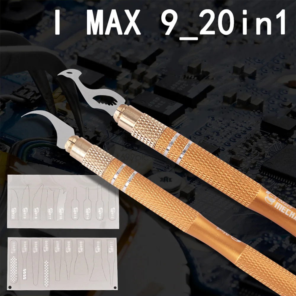 Imax9 20 в 1 инструменты для удаления клея с холодным лезвием нож iPhone A7 A8 A9 A10 A11