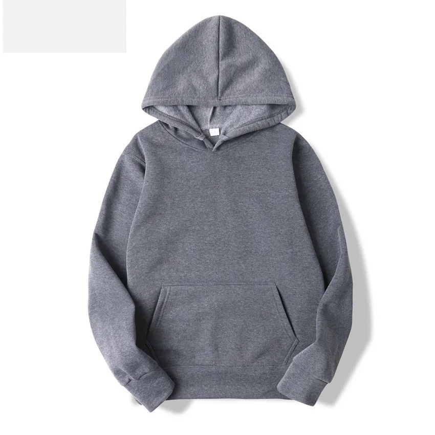 

2020 Fashion Men's / Women's Hoodie Sweatshirt Men's / Women's Casual Pullover Solid Color Long Sleeve Hoodie Sweatshirt